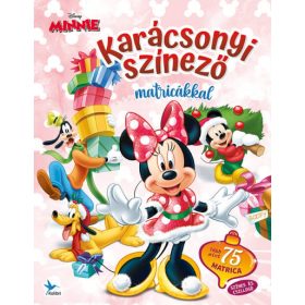 Karácsonyi színező matricákkal - Minnie