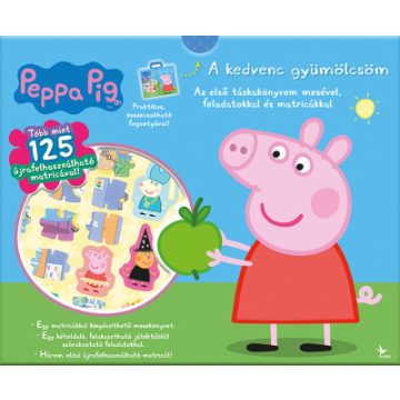   Peppa malacA kedvenc gyümölcsöm - Táskakönyv - Az első táskakönyvem mesével, feladatokkal és matricákkal