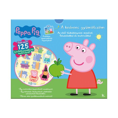 Peppa malacA kedvenc gyümölcsöm - Táskakönyv - Az első táskakönyvem mesével, feladatokkal és matricákkal