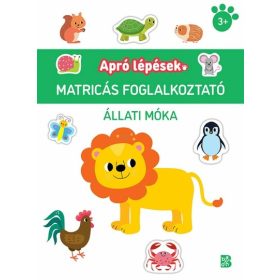   Foglalkoztató: Apró lépések - Állati móka - Matricás foglalkoztató