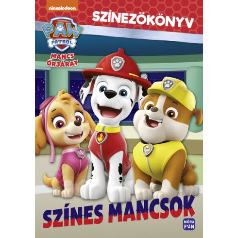 Mancs Őrjárat - Színes mancsok - Színezőkönyv