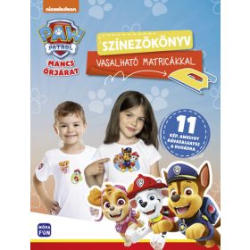   Mancs Őrjárat - Színezőkönyv vasalható matricákkal - 11 kép, amelyet rávasalhatsz a ruhádra