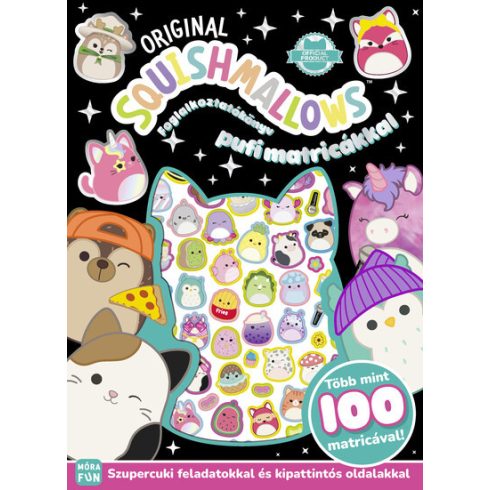 Előrendelhető: Original Squishmallows -  Foglalkoztatókönyv pufi matricákkal