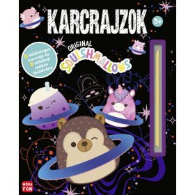   Squishmallows - Karcrajzok - 8 különleges karcrajz és 8 oldalnyi mókás feladvány