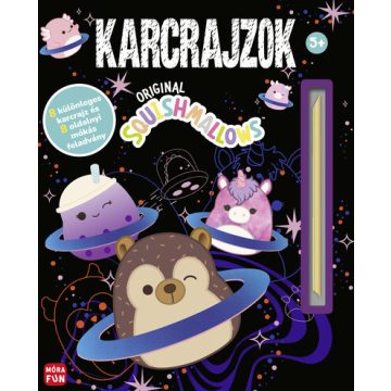   Előrendelhető: Squishmallows - Karcrajzok - 8 különleges karcrajz és 8 oldalnyi mókás feladvány