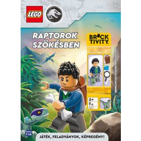   LEGO: Lego Jurassic World: Raptorok szökésben - Kenji a felszerelésével és egy raptorbébi