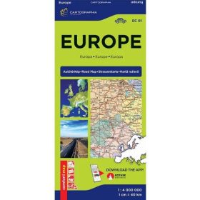 EURÓPA COMFORT TÉRKÉP (LAMINÁLT) EC01