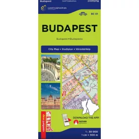 Budapest Comfort térkép (laminált) 2026