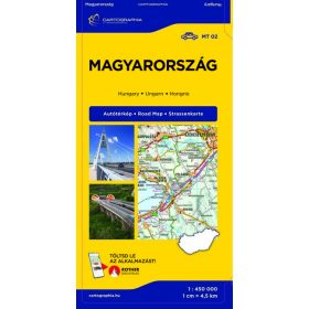   Térkép: Magyarország extra autótérkép (1:450 000) - 2026. (új kiadás)