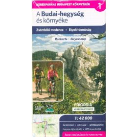   Térkép: Budai-hegység és környéke kerékpáros és turistatérkép 1:42 000 - Zsámbéki-medence - Etyeki-dombság