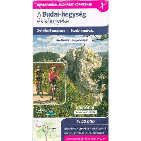 Térkép: Budai-hegység és környéke kerékpáros és turistatérkép 1:42 000 - Zsámbéki-medence - Etyeki-dombság
