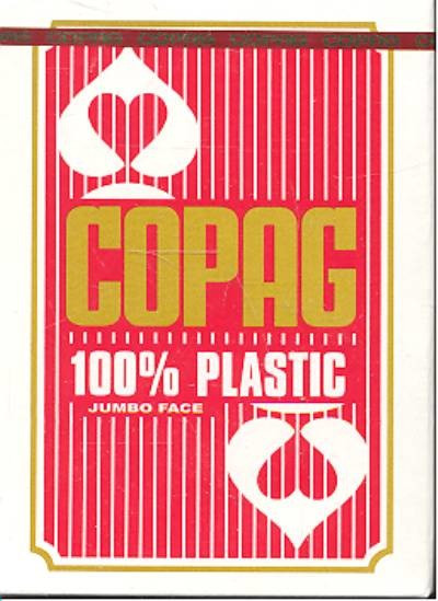 Kártya: Copag 100% plastic kártya /piros jumbo face